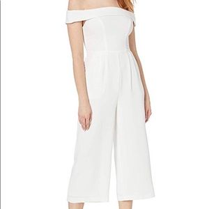 BCBG off the shoulder jumpsuit/romper